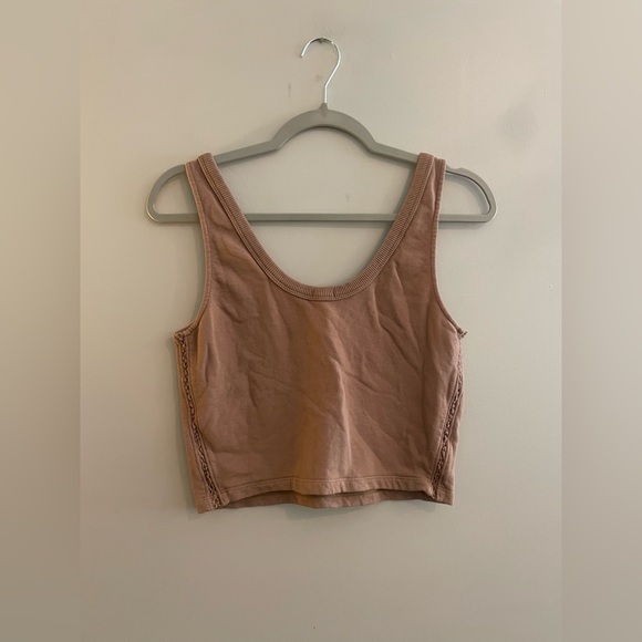 Aerie Brown Sweatshirt Material Tank Top - Picture 4 of 4